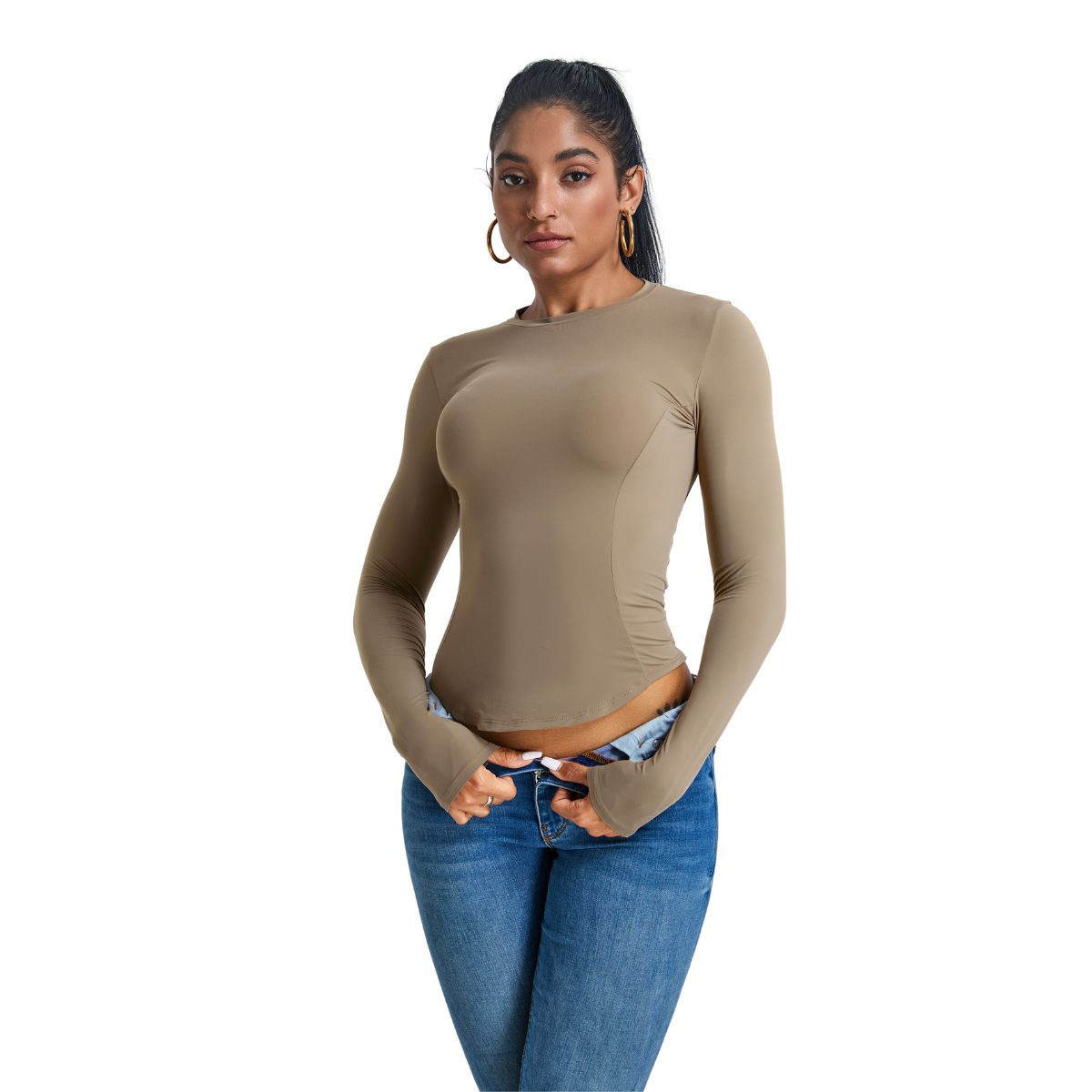 Quick-Dry Slim-Fit Long-Sleeve Tee