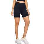High-Waisted Solid Color Yoga Shorts