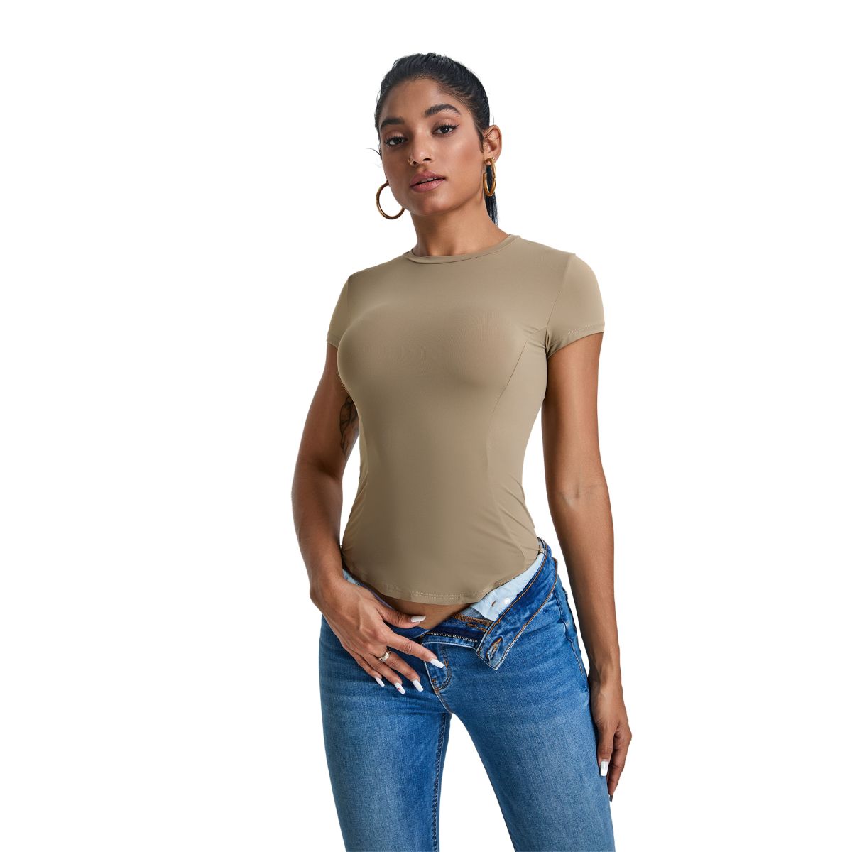 Quick-Dry Slim Fit Crewneck Tee