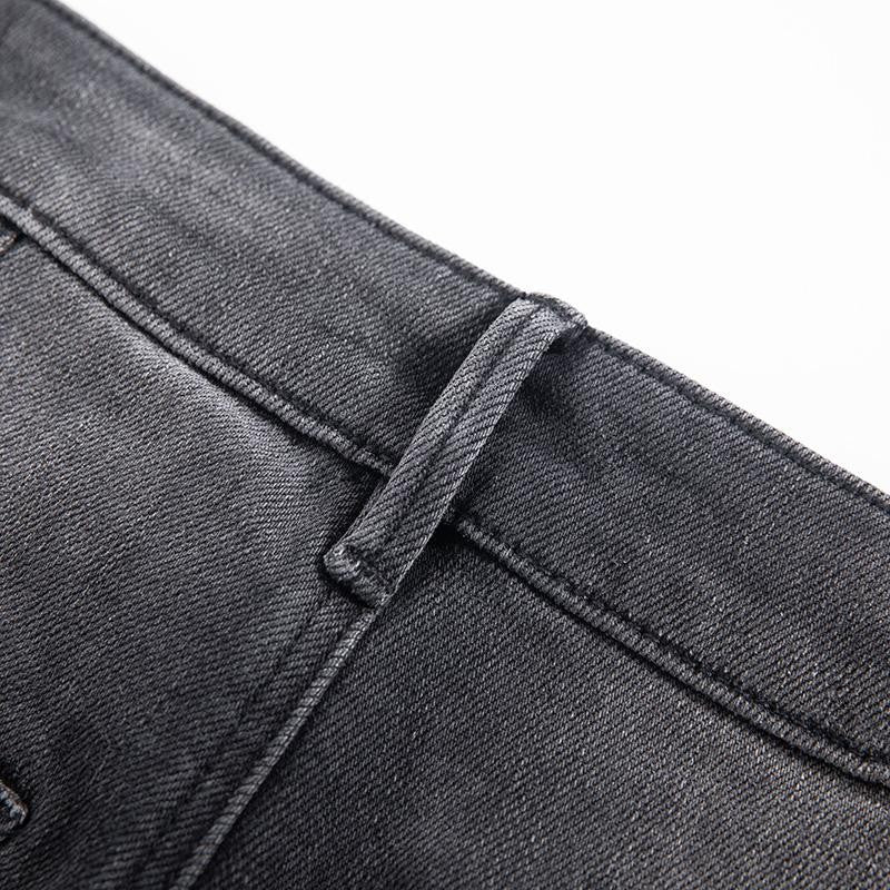 Pearl-Embellished Floral-Embroidered Whisker Jeans