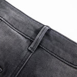 Pearl-Embellished Floral-Embroidered Whisker Jeans