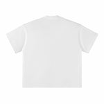 Solid Color Crew Neck Baggy Tee 230gsm