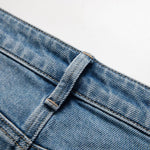 Floral Embroidered Pearl-Beaded Cut-Out Jeans