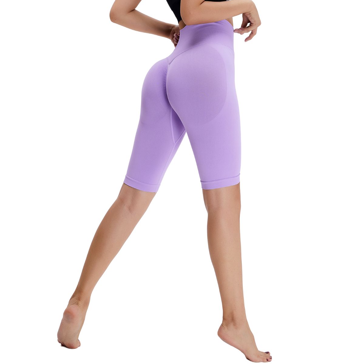 Seamless Butt-Lift Mid-Thigh Leggings