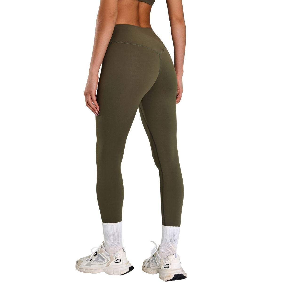 Solid Color Quick-Dry Running Leggings