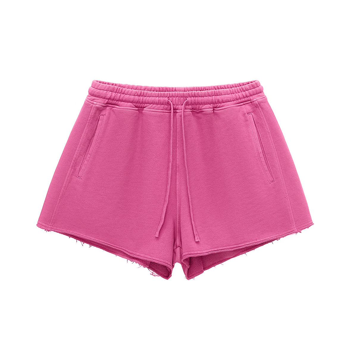 Women's Vintage Washed Raw Edge Shorts