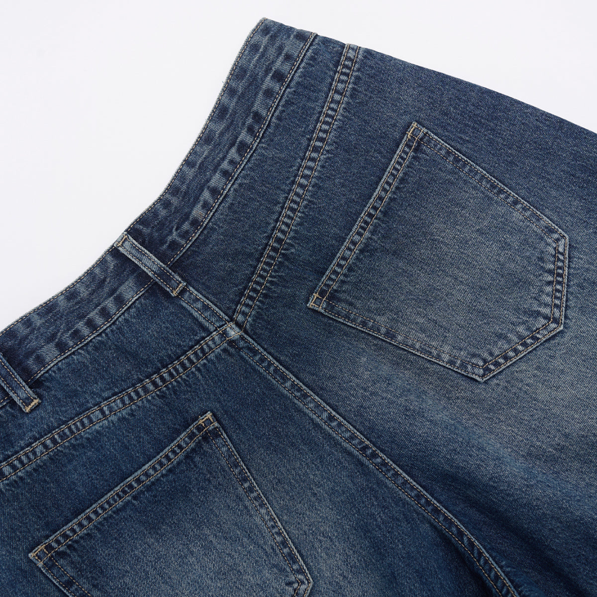 Baggy Bermuda Washed Denim Shorts