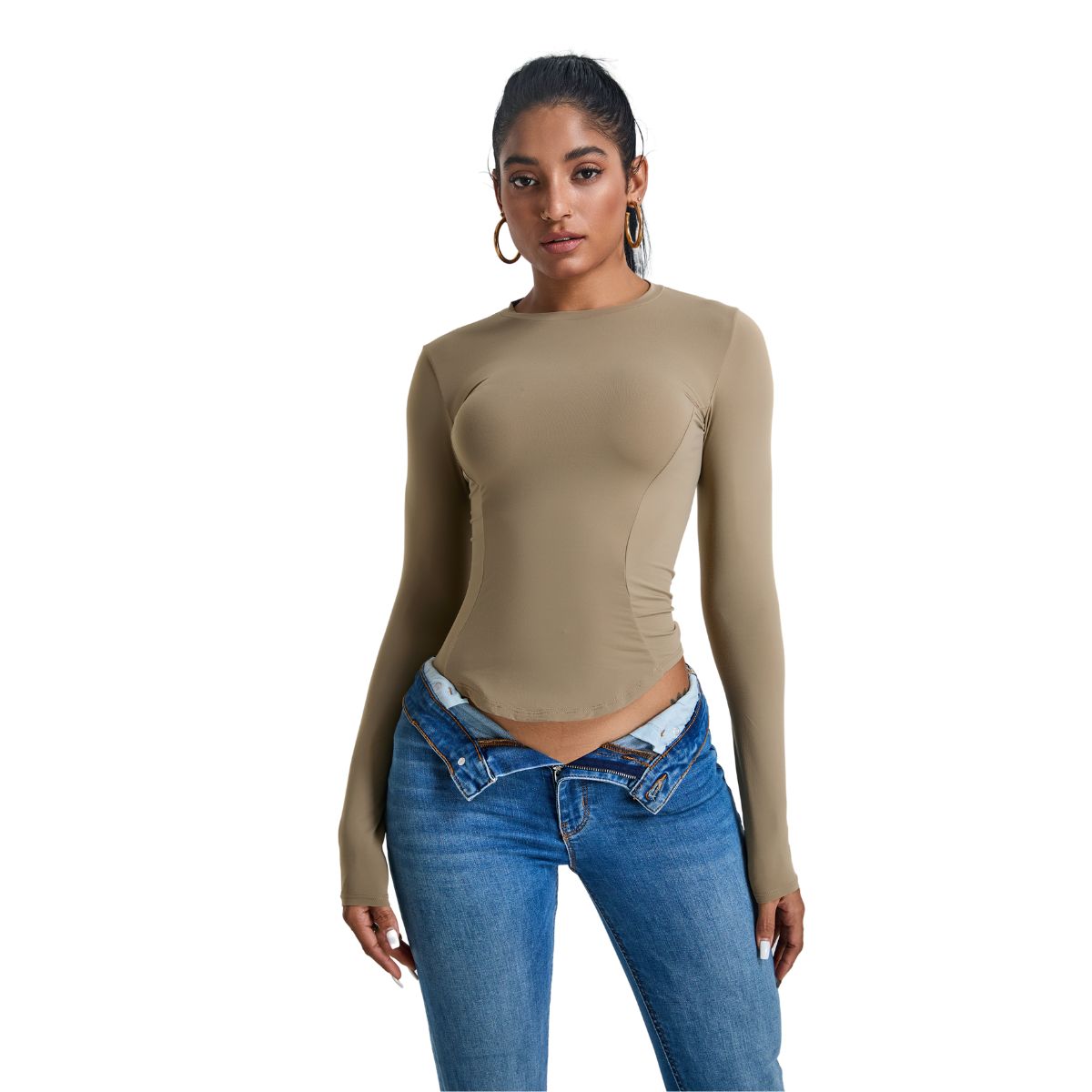 Quick-Dry Slim-Fit Long-Sleeve Tee