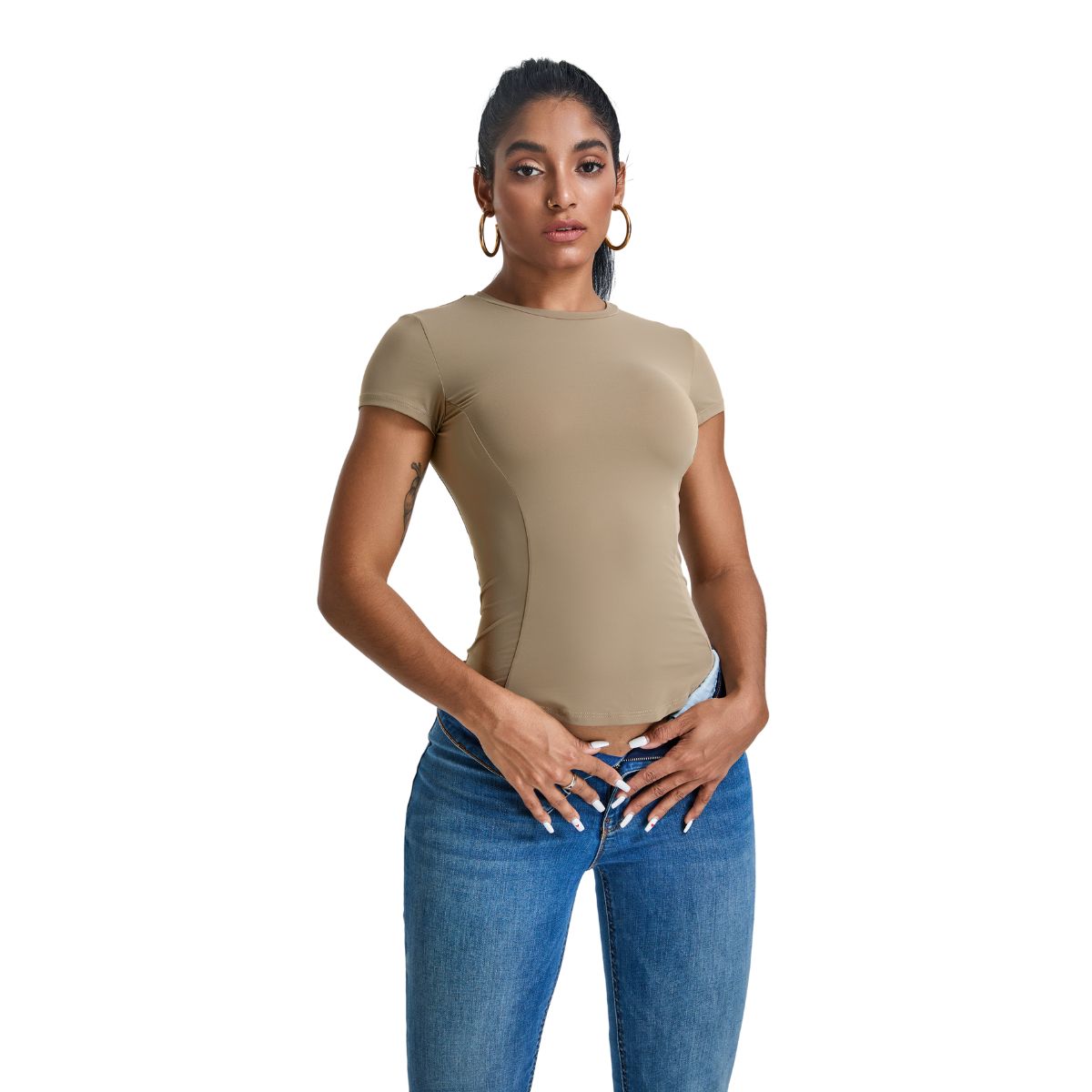 Quick-Dry Slim Fit Crewneck Tee