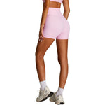 Solid Color Crossover Yoga Shorts