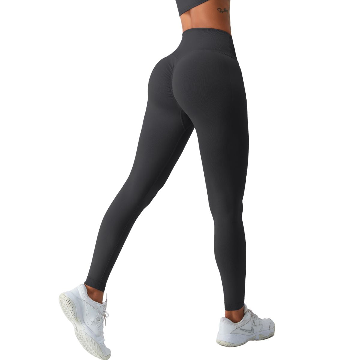 Women's Solid Color Crossover Leggings