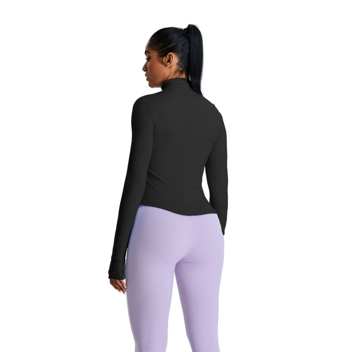 Women's Solid Color Full-Zip Jacket