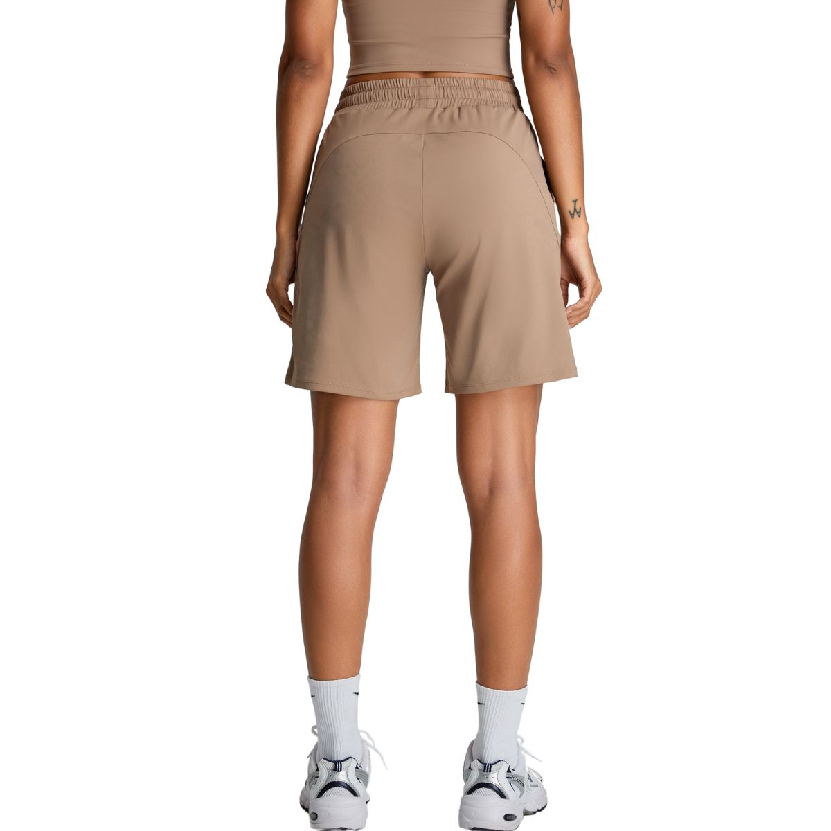 Relaxed Fit Drawstring Yoga Shorts