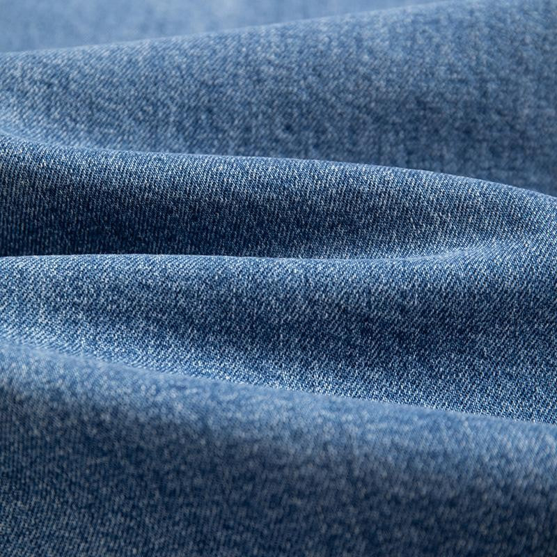 Raw Hem Floral Lace-Cut Jeans with Rhinestones