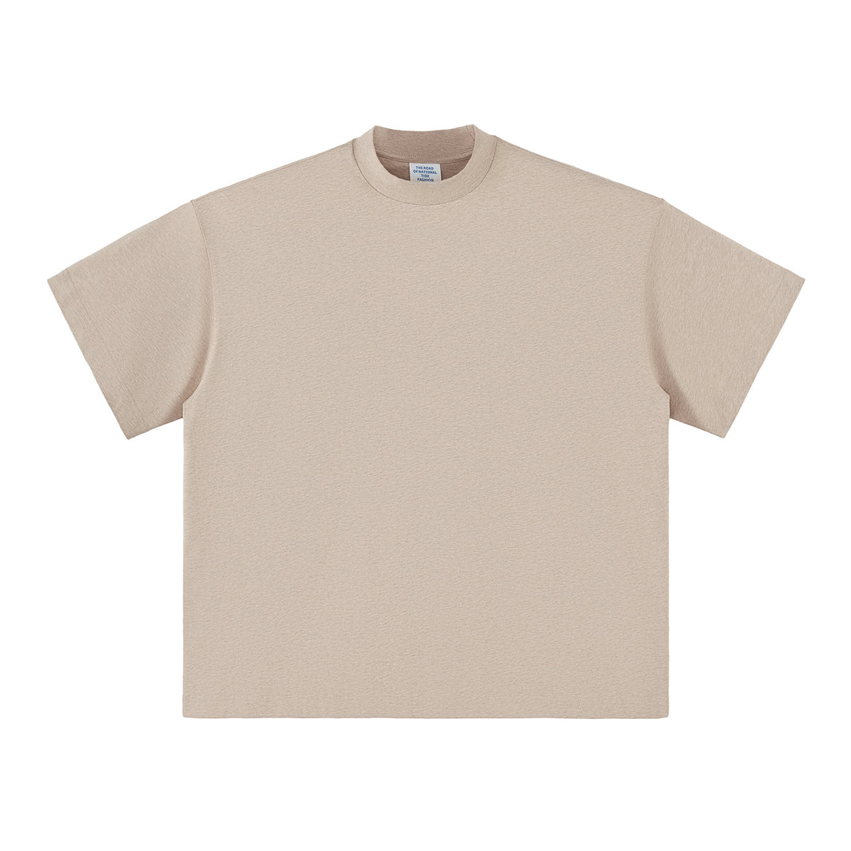 Solid Color Crew Neck Baggy Tee 230gsm