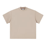 Solid Color Crew Neck Baggy Tee 230gsm