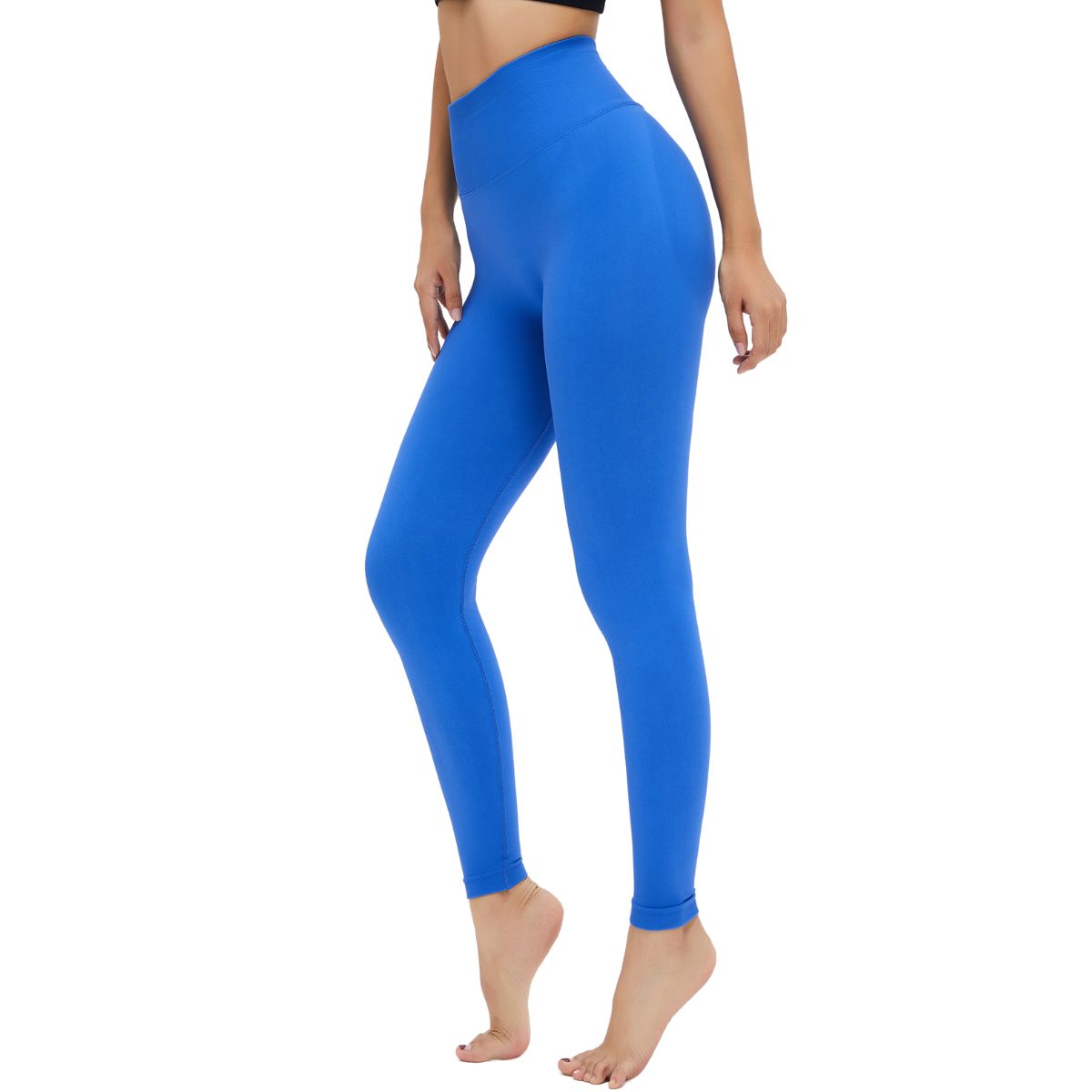 High-Waisted Solid Yoga Leggings