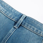 Phoenix-Embroidered Sequin Tapered Ankle Jeans