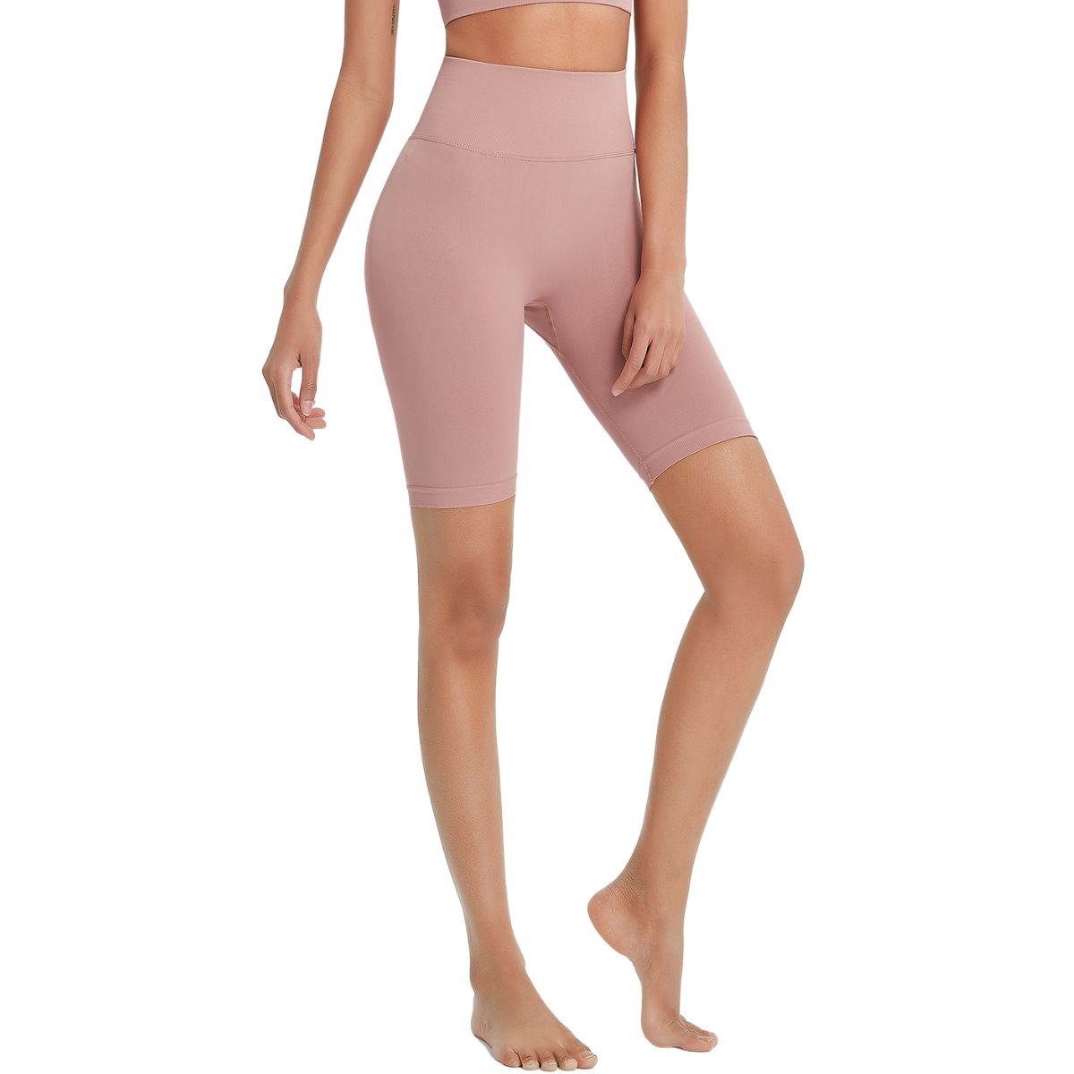Seamless Butt-Lift Mid-Thigh Leggings