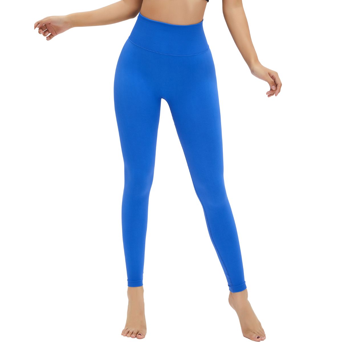 High-Waisted Solid Yoga Leggings