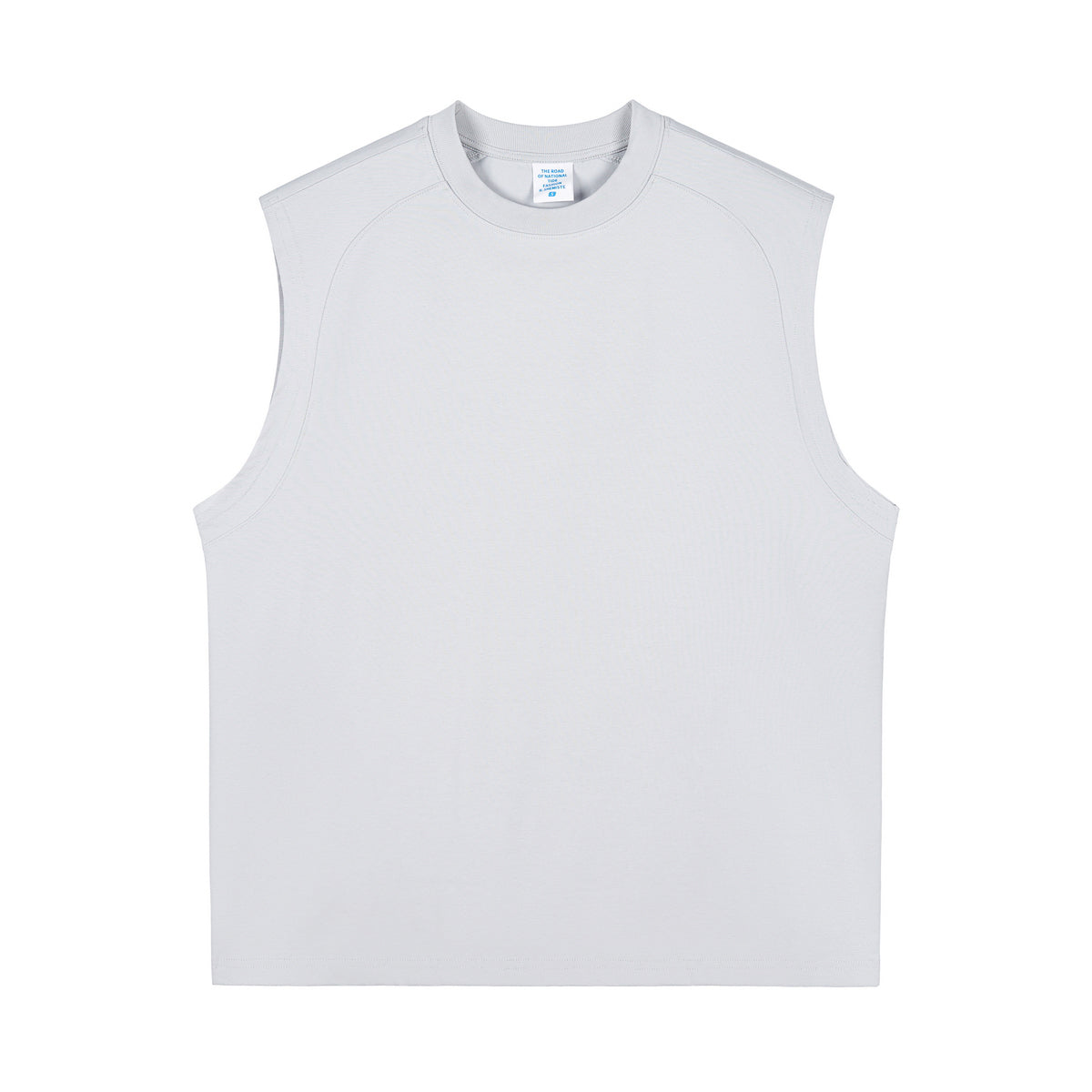 Solid Color Crew Neck Sleeveless Tee 240gsm