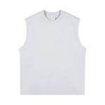 Solid Color Crew Neck Sleeveless Tee 240gsm