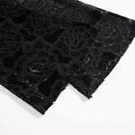 Patchwork Floral-Embroidered Sequined Bootcut Jeans