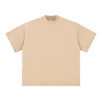 Solid Color Crew Neck Baggy Tee 230gsm