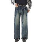 Tie-Dye Wash Distressed Baggy Jeans