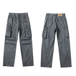 Unisex Wide-Leg Cotton Cargo Pants