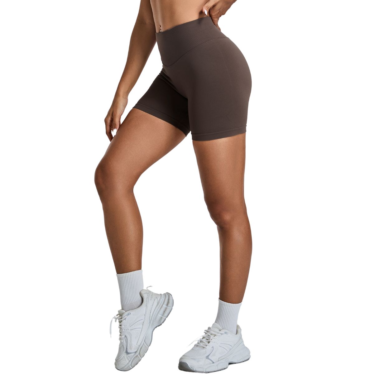 High-Rise Seamless Workout Shorts