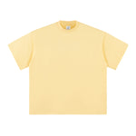 Solid Color Crew Neck Baggy Tee 230gsm