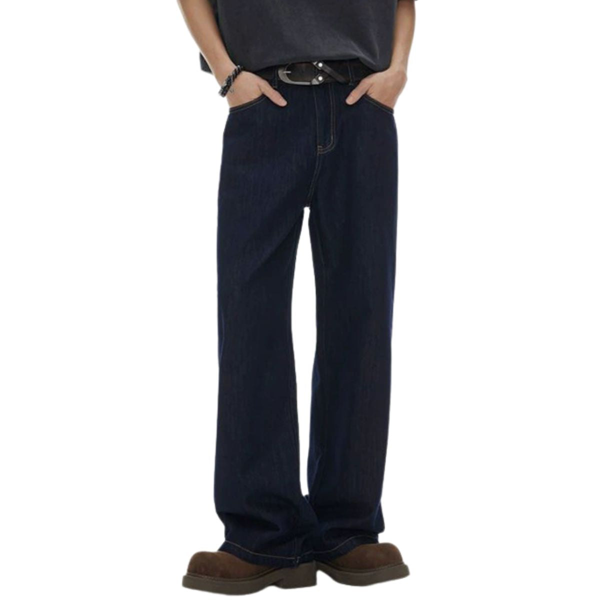 Selvedge Straight-Leg Denim Pants