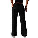 Women's Solid Pleated Cotton Trousers