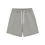 Solid Color Loose-Fit Drawstring Shorts