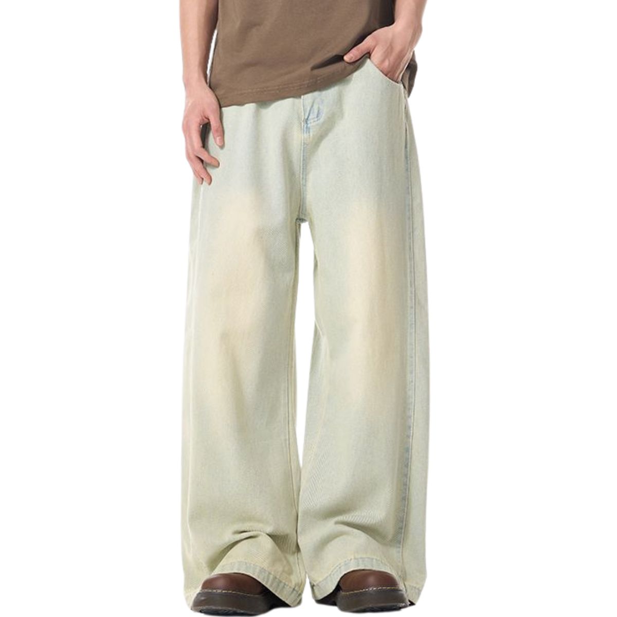 Heavy Washed Oversized Denim Jeans