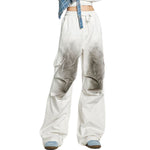 Paint-Splattered Cotton Cargo Pants