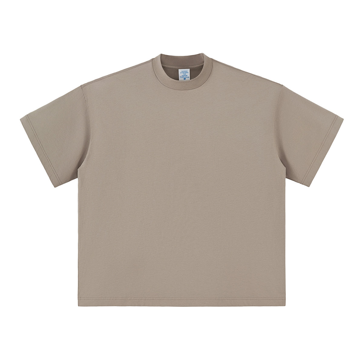 Solid Color Crew Neck Baggy Tee 230gsm