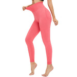 High-Waisted Solid Yoga Leggings