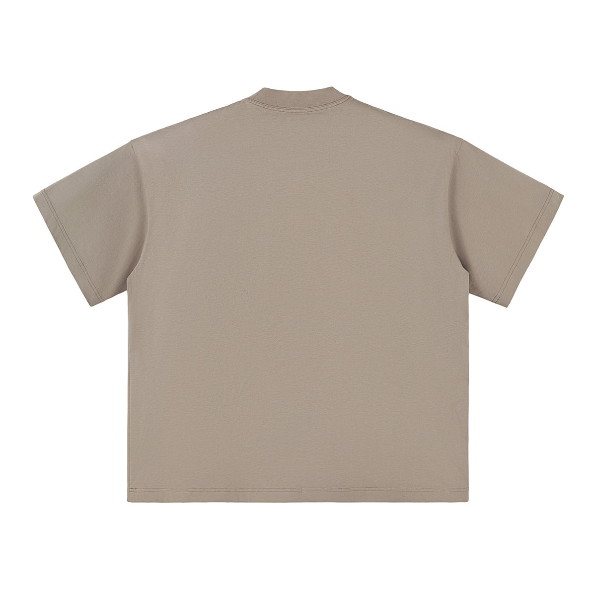 Solid Color Crew Neck Baggy Tee 230gsm