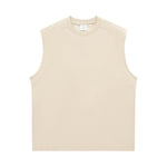 Solid Color Crew Neck Sleeveless Tee 240gsm