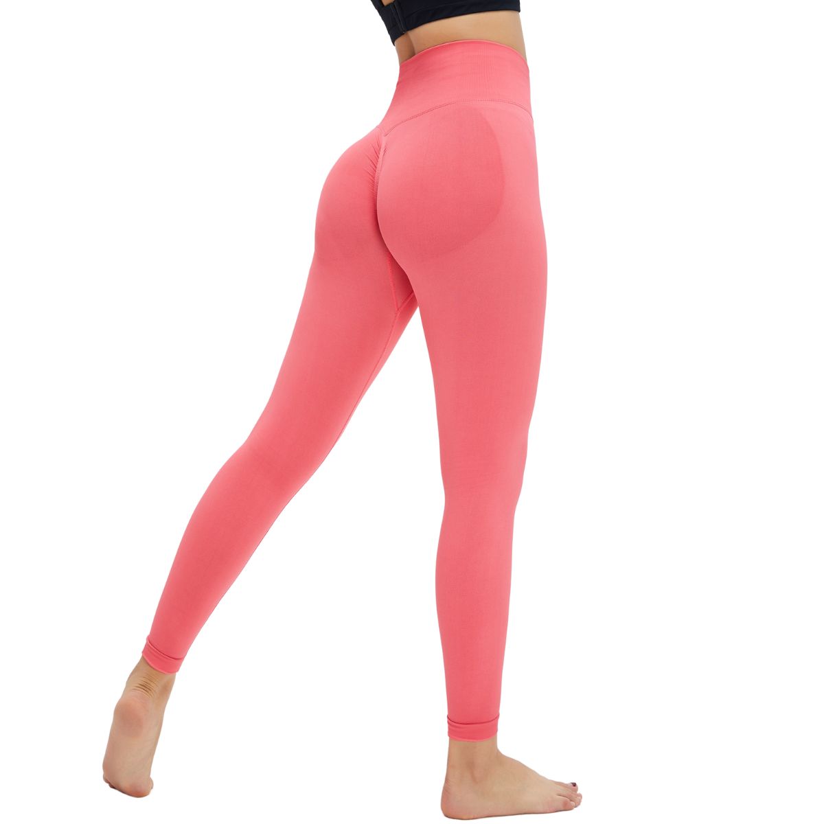 High-Waisted Solid Yoga Leggings