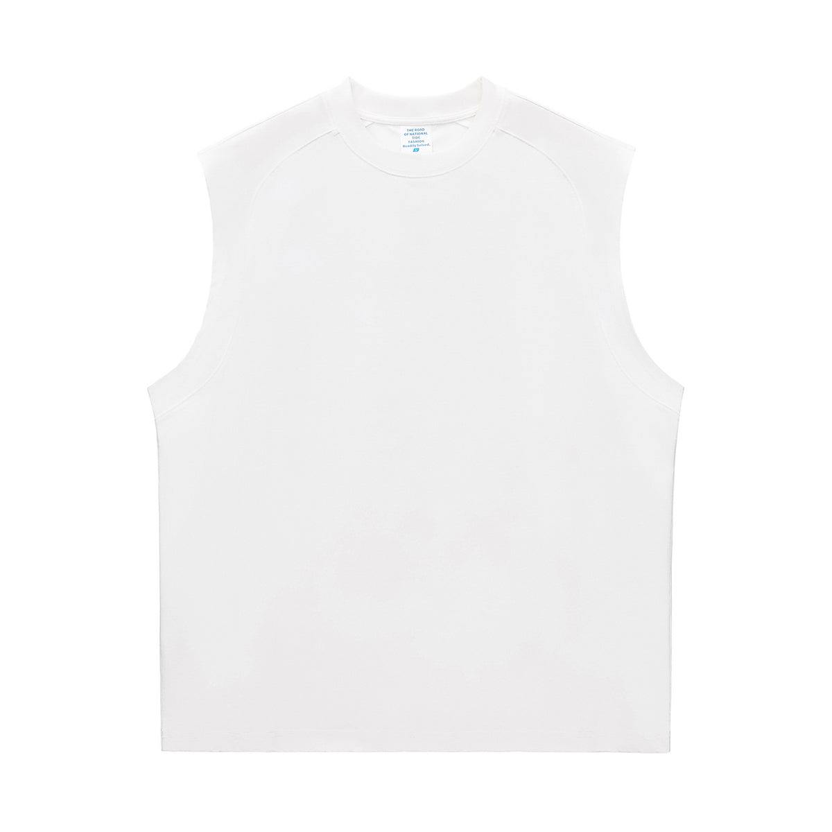 Solid Color Crew Neck Sleeveless Tee 240gsm