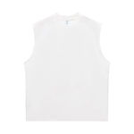 Solid Color Crew Neck Sleeveless Tee 240gsm