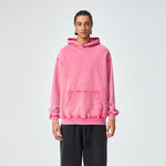 Sweat à capuche délavé avec poche kangourou