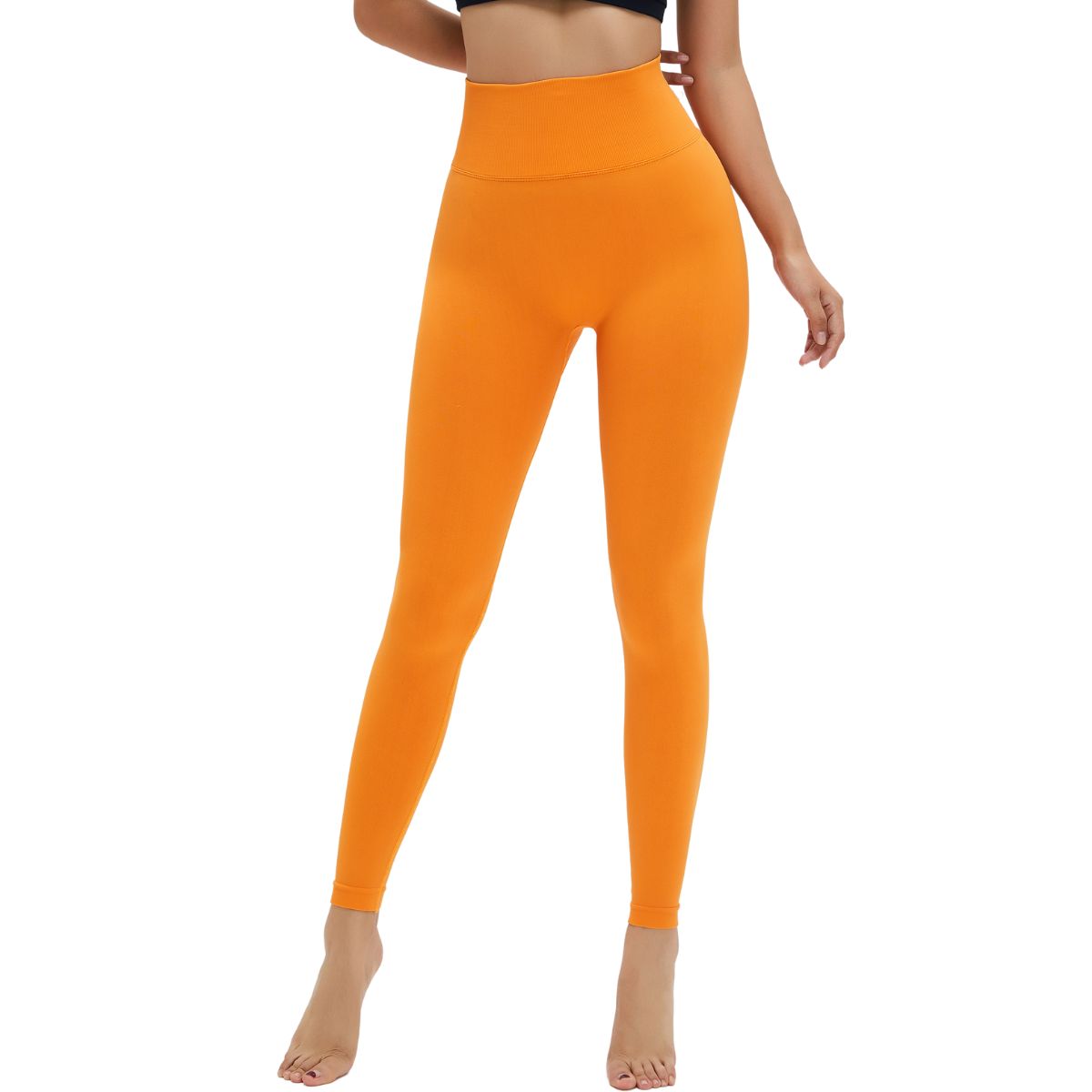 High-Waisted Solid Yoga Leggings