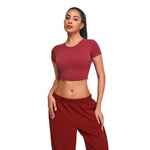 Ultra-Soft Crewneck Cropped T-Shirt