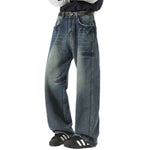 Tie-Dye Wash Distressed Baggy Jeans