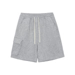 Solid Color Baggy Cargo Shorts