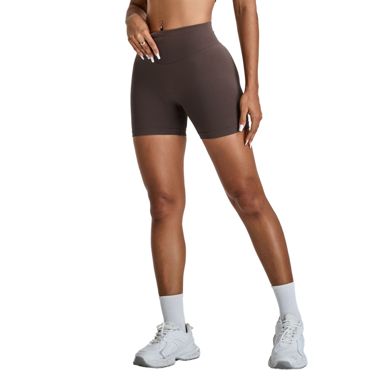 High-Rise Seamless Workout Shorts